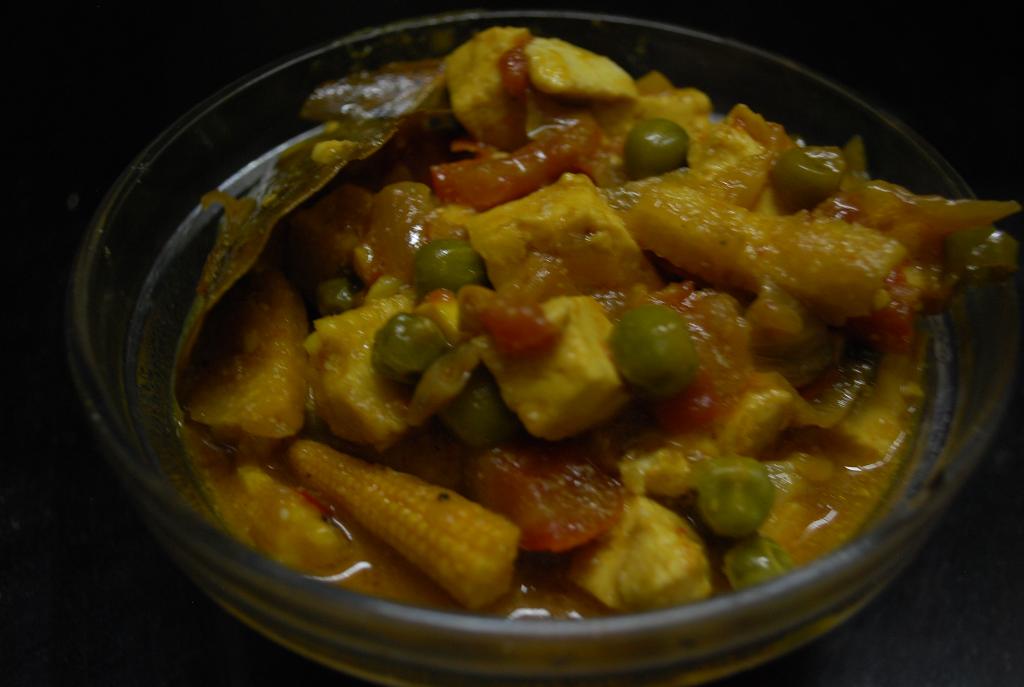 Paneer Baby Corn Masala