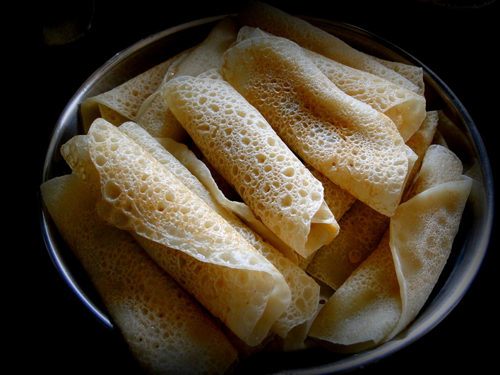 Delicious Food Bangladeshi Traditional And Cultural Patishapta Pitha